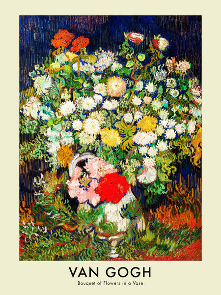 Photocircle Wandbild / Kunstdruck / Poster / Leinwand - Blumenstrauß in einer Vase (Vincent van Gogh) von Photocircle