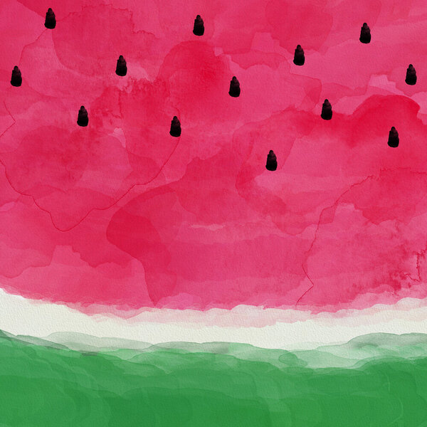 Photocircle Wandbild / Kunstdruck / Poster / Leinwand - Watermelon Abstract von Photocircle