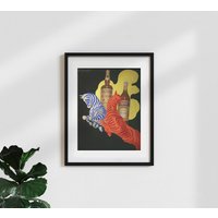 Poster "Leonetto Cappiello Florio Cinzano | 1930'/Hochwertiger Vintage Premium Kunstdruck Altes Retro Werbeplakat in Rot-Schwarz-Gelb Poster "Leonetto Cappiello Florio Cinzano | 1930'/Hochwertiger Vintage Premium Kunstdruck Altes Retro Werbeplakat in Rot-Schwarz-Gelb von Photocircle