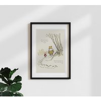 Vintage Poster "Pu Der Bär - Wie Buchstabiert Man Liebe Beige' Vintage Poster "Pu Der Bär - Wie Buchstabiert Man Liebe Beige' von Photocircle