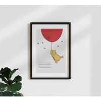 Winnie The Pooh Poster - Vintage Illustration Mit Zitat | A.a. Milne Wandbild Surprising Discoveries White Geschenk Für Kinder & Fans von Photocircle