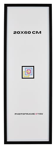 Photoframe4you - Bilderrahmen 20x60 cm - Schwarz - MDF rahmen mit Acrylglas 60x20 cm - Arco Photoframe4you - Bilderrahmen 20x60 cm - Schwarz - MDF rahmen mit Acrylglas 60x20 cm - Arco von Photoframe4you