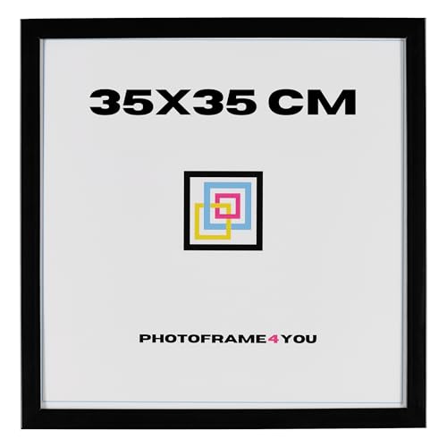 Photoframe4you - Bilderrahmen 35x35 cm - Schwarz - MDF rahmen mit Acrylglas 35x35 cm - Arco Photoframe4you - Bilderrahmen 35x35 cm - Schwarz - MDF rahmen mit Acrylglas 35x35 cm - Arco von Photoframe4you