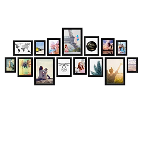 PHOTOLINI 15er Bilderrahmen-Collage Basic Collection, Modern, Schwarz, aus MDF, inklusive Zubehör/Foto-Collage/Bildergalerie/Bilderrahmen-Set PHOTOLINI 15er Bilderrahmen-Collage Basic Collection, Modern, Schwarz, aus MDF, inklusive Zubehör/Foto-Collage/Bildergalerie/Bilderrahmen-Set von PHOTOLINI