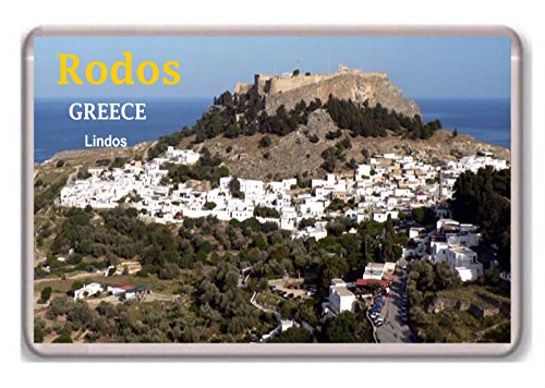 Griechenland Rhodes Lindos Kühlschrankmagnet von Photo Magnet