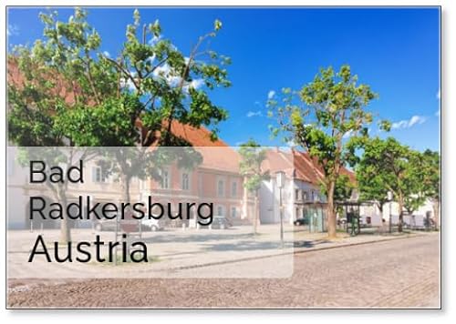 Hauptplatz in Kleinstadt an Thermalquellen Bad Radkersburg in der Steiermark in Österreich Straßenansicht in Österreich Bauarchitektur Kühlschrankmagnet Hauptplatz in Kleinstadt an Thermalquellen Bad Radkersburg in der Steiermark in Österreich Straßenansicht in Österreich Bauarchitektur Kühlschrankmagnet von Photomagnet