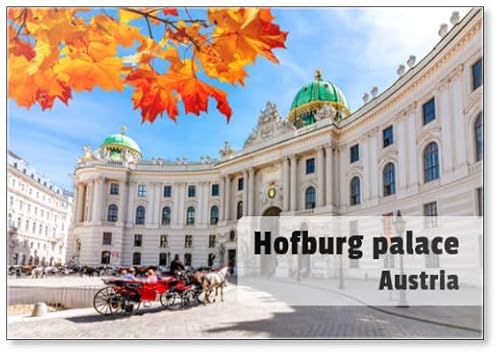 Kühlschrankmagnet Hofburg Palast am Michaelplatz im Herbst Wien Österreich von Photomagnet