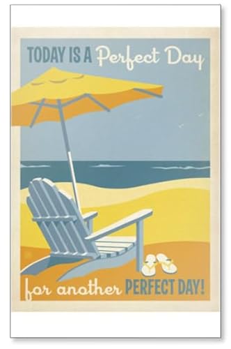 Kühlschrankmagnet mit Zitat"Today Is a Perfect Day for Another Perfect Day" von Photomagnet