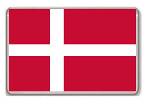 Flag of Denmark fridge magnet - Kühlschrankmagnet von Photosiotas