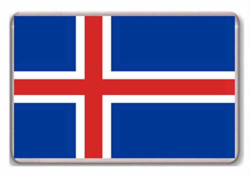 Flag of Iceland fridge magnet - Kühlschrankmagnet von Photosiotas