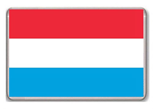 Flag of Luxembourg fridge magnet - Kühlschrankmagnet von Photosiotas