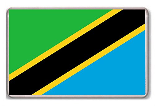 Flag of Tanzania fridge magnet - Kühlschrankmagnet von Photosiotas