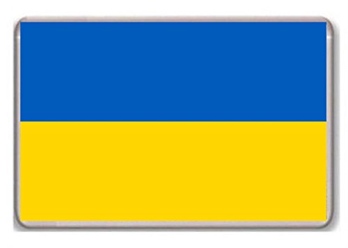 Flag of Ukraine fridge magnet - Kühlschrankmagnet von Photosiotas