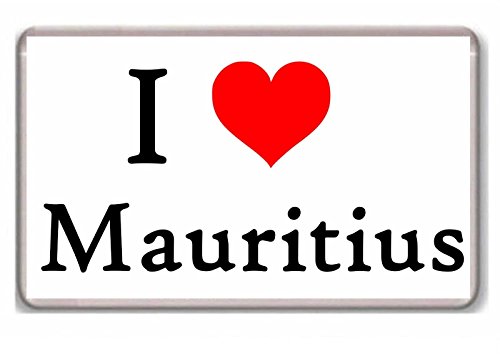 I LOVE Mauritius - I ?Mauritius fridge magnet!!! - Kühlschrankmagnet von Photosiotas
