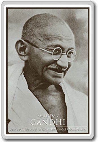 Mahatma Gandhi - Motivational Quotes Fridge Magnet - Kühlschrankmagnet von Photosiotas