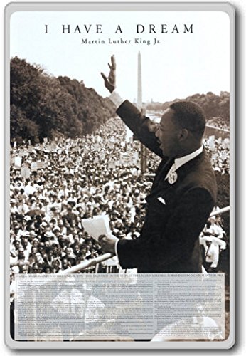 Martin Luther King Jr, I Have A Dream.... - Motivational Quotes Fridge Magnet - Kühlschrankmagnet von Photosiotas