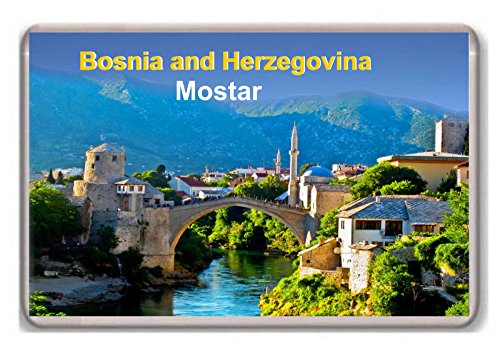 Mostar Bosnia and Herzegovina fridge magnet.!!! - Kühlschrankmagnet von Photosiotas