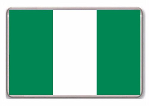 Photosiotas Kühlschrankmagnet Flagge Nigeria von Photosiotas