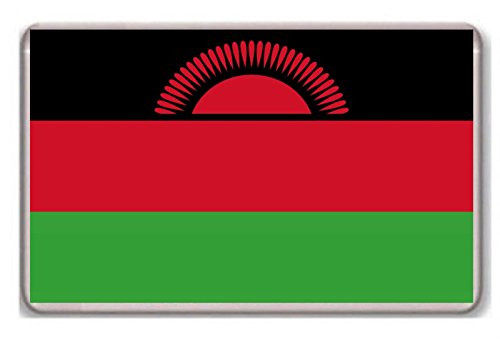 Photosiotas Kühlschrankmagnet Flagge von Malawi von Photosiotas