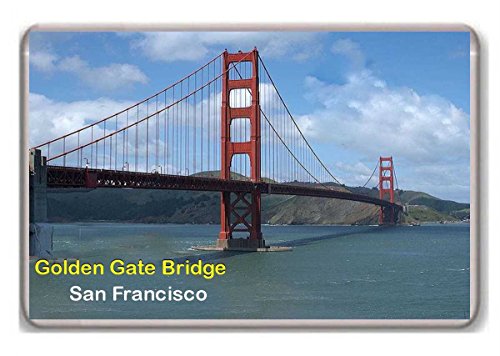 San Francisco/Golden Gate Bridge/fridge/magnet - Kühlschrankmagnet von Photosiotas