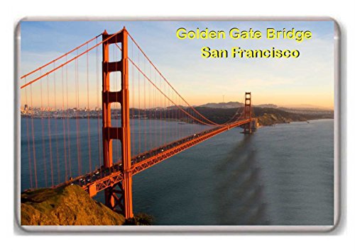 San Francisco/Golden Gate Bridge/fridge/magnet - Kühlschrankmagnet von Photosiotas