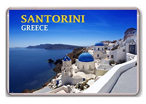 Santorini Greece fridge magnet.!!! - Kühlschrankmagnet von Photosiotas