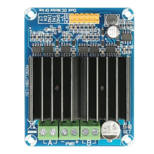 1 Stk. Metall-DC-5-15 V 30 A Dual-Channel-H-Brücken-Motorsteuermodul Breadboard-Controller DHB-01A DC-Motorsteuerplatine von Phyachelo