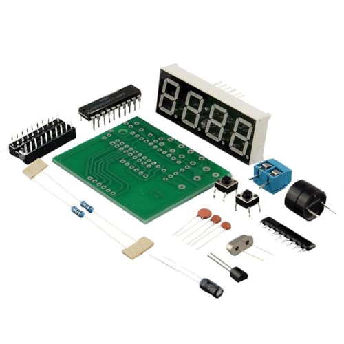 Phyachelo 4-Stelliges Digitales Elektronisches Uhrenset, Mikrocontroller-Digitaluhr, 4-Stelliges Digitales Uhrenset, Elektronisches DIY-Set Phyachelo 4-Stelliges Digitales Elektronisches Uhrenset, Mikrocontroller-Digitaluhr, 4-Stelliges Digitales Uhrenset, Elektronisches DIY-Set von Phyachelo