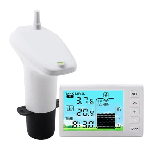 Ultraschall-Füllstandsmessgerät Multifunktionales Haushalts-Wasserstandsmessgerät Wasserstand Hoch- und Niedrigwert-Alarmfunktion von Phyachelo