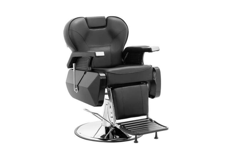 Physa Armlehnstuhl Friseurstuhl mit Fußstütze 57 - 69 cm 150 kg Barberstuhl Friseursessel, Schwarz Physa Armlehnstuhl Friseurstuhl mit Fußstütze 57 - 69 cm 150 kg Barberstuhl Friseursessel, Schwarz von Physa