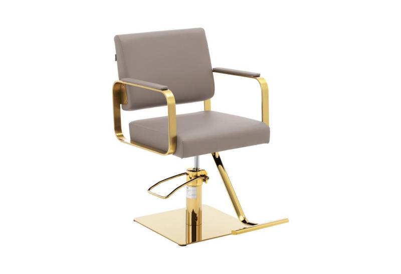 Physa Armlehnstuhl Friseurstuhl mit Fußstütze Höhe 90 - 105 cm Friseursessel 200 kg von Physa