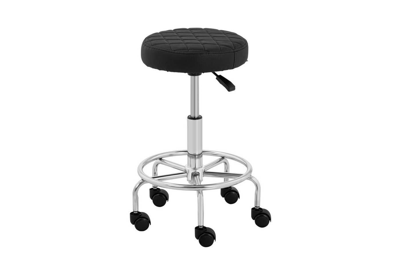 Physa Drehhocker Rollhocker Bürohocker Drehhocker Praxishocker Arbeitshocker schwarz von Physa