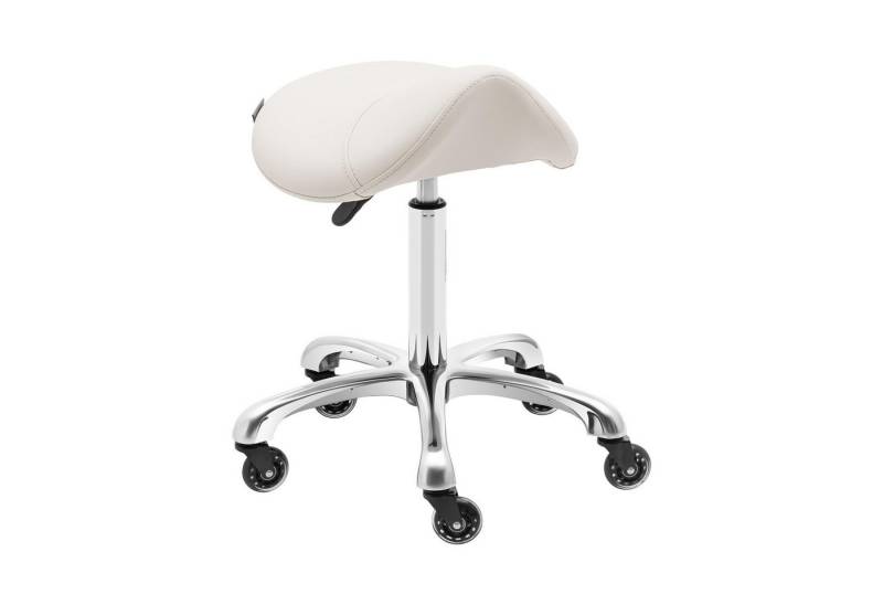 Physa Drehstuhl Sattelhocker YORK BEIGE ergonomischer Rollhocker höhenverstellbar von Physa