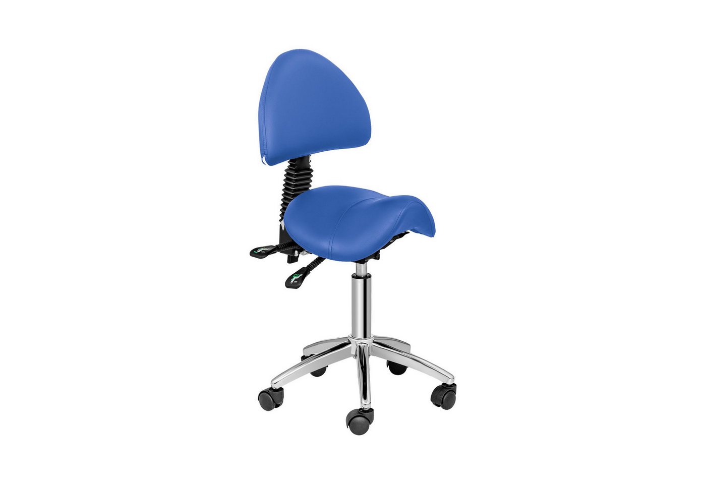 Physa Drehstuhl Sattelstuhl mit Rollen Arbeitsstuhl 55 - 69 cm 150 kg Blau Physa Drehstuhl Sattelstuhl mit Rollen Arbeitsstuhl 55 - 69 cm 150 kg Blau von Physa
