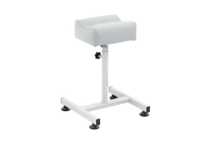 Physa Fußstütze Beinstütze Fußpflege Beinauflage Hocker 24 x 22 cm Pistazie 80 kg, Hellgrau von Physa