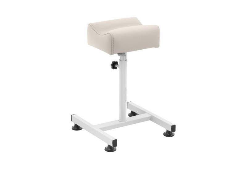 Physa Fußstütze Beinstütze Fußpflege Beinauflage Hocker 24 x 22 cm creme bis 80 kg, Creme­far­ben von Physa