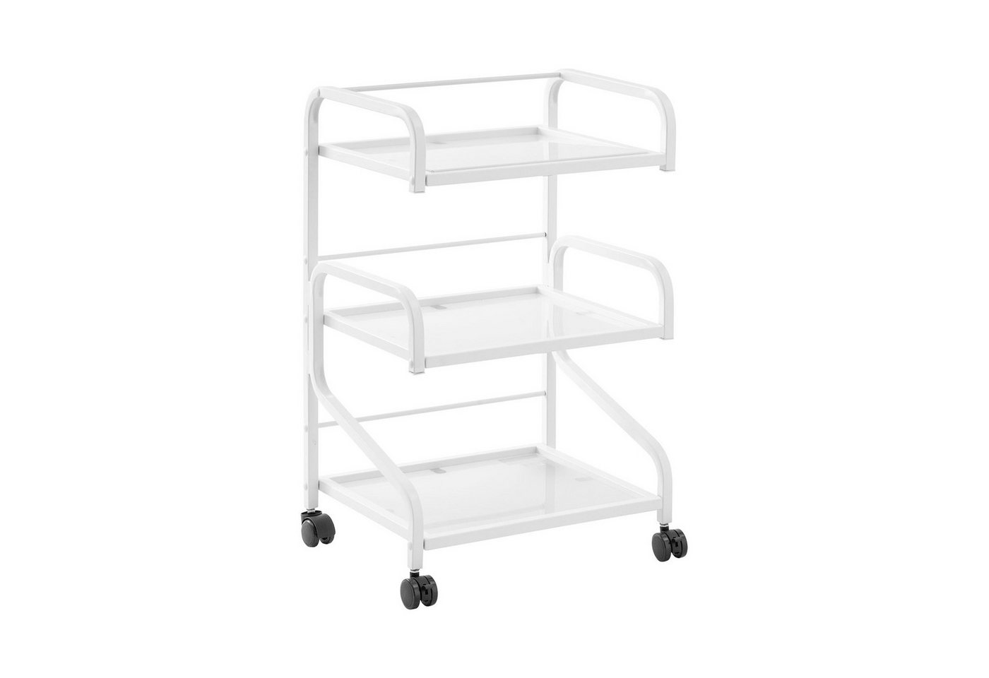 Physa Rollwagen Kosmetikwagen Arbeitswagen Beistellwagen Salon-Trolley 3 Ablagen Weiß Physa Rollwagen Kosmetikwagen Arbeitswagen Beistellwagen Salon-Trolley 3 Ablagen Weiß von Physa
