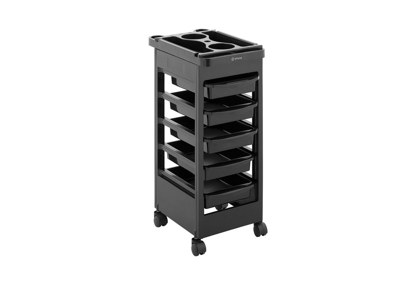 Physa Rollwagen Rollbarer Friseurtrolley Friseurwagen Kosmetikwagen 5 Schubladen 10 kg Physa Rollwagen Rollbarer Friseurtrolley Friseurwagen Kosmetikwagen 5 Schubladen 10 kg von Physa