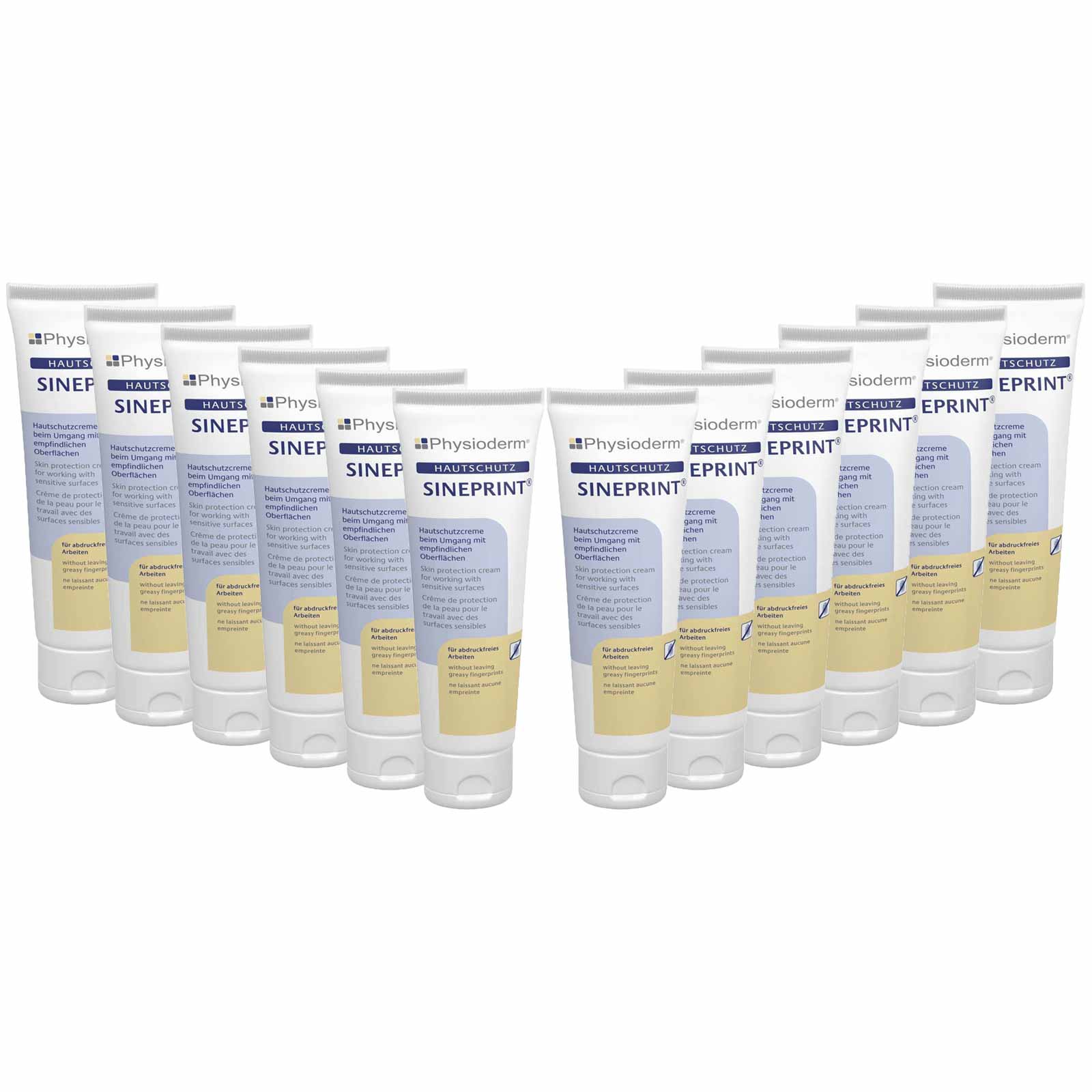 PHYSIODERM Handschutzcreme Sineprint x 100ml Hautcreme Schutz vor Fettabdrücken Menge:12 von Physioderm