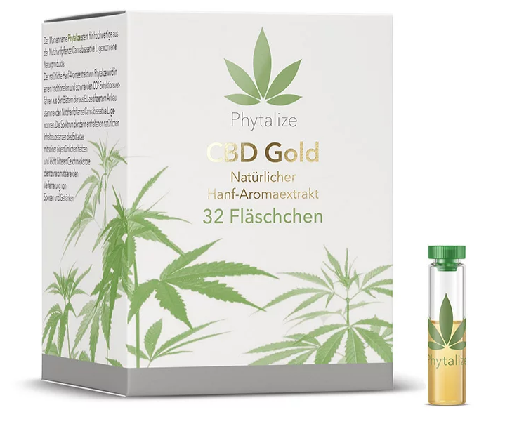 CBD GOLD Aromaextrakt (32 x 0,8 ml) von Phytalize