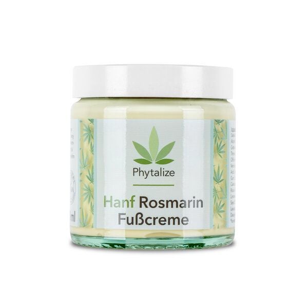Phytalize Hanf Rosmarin Fußcreme – Belebende Pflege für müde Füße (100 ml) von Phytalize