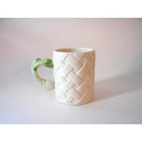 Fitz & Floyd Becher, Küche Ernte Grüne Zwiebel, Vintage Keramik, Gemüse, Korbgeflecht, Grün Und Weiß, Landhausküche, Wunderlich Fitz & Floyd Becher, Küche Ernte Grüne Zwiebel, Vintage Keramik, Gemüse, Korbgeflecht, Grün Und Weiß, Landhausküche, Wunderlich von PiMountainVintage