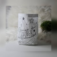 Lichtbeutel - Lichterbeutel, Stoffwindlicht, Lichtertasche, Weihnachten, Advent"Geniesse Den Zauber Der Weihnachtszeit" Lichtbeutel - Lichterbeutel, Stoffwindlicht, Lichtertasche, Weihnachten, Advent"Geniesse Den Zauber Der Weihnachtszeit" von PiNatz