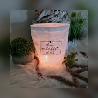 Lichtbeutel - Lichterbeutel, Stoffwindlicht, Lichtertasche von PiNatz