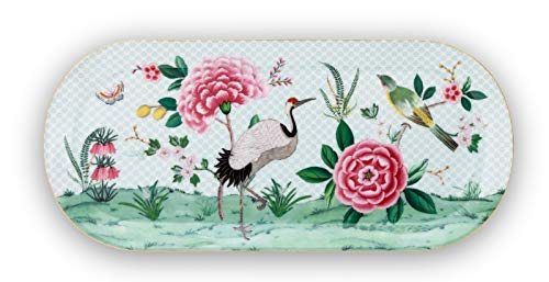 Essenza Home Pip Studio 26-51018080 Blushing Birds Tortenplatte White 33 x 15 cm (1 Stück) von Pip Studio