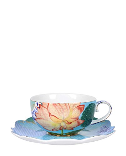 Cup and Saucer Royal Flowers 225ml von Pip Studio