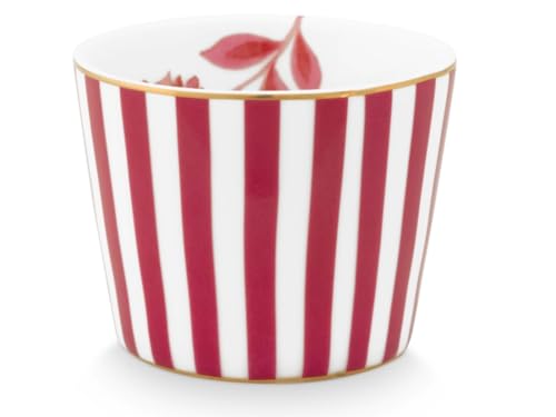 PIP STUDIO 51011038 Royal Stripes Eierbecher Dark pink (1 Stück) von Pip Studio