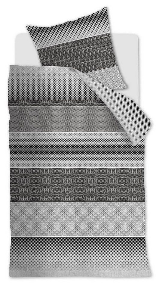 Kissenhülle Retrogra Grey 80X80 Grau Renforcé 80 x 80 cm 1 Kissenbezug, Rivièra Maison (1 Stück) von Rivièra Maison