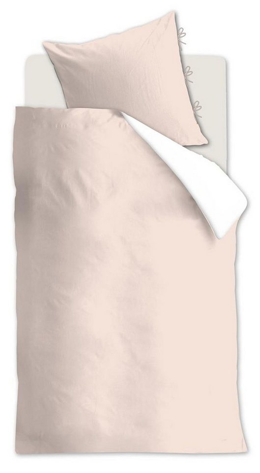 Kissenhülle Tranquility Soft Pink 80X80 Zartes Rosa Baumwolle - Leinen mix 80, Rivièra Maison (1 Stück) von Rivièra Maison