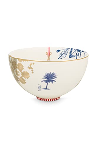 PiP Studio 51003177 Heritage Bowl Palm White 15 cm (1 Stück) von PiP Studio